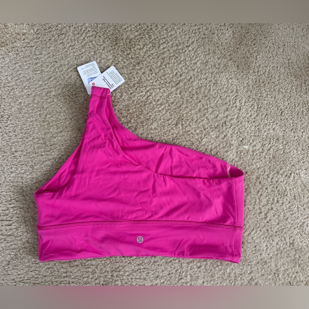 Lululemon Athletica Vibrant Pink Asymmetrical Bra